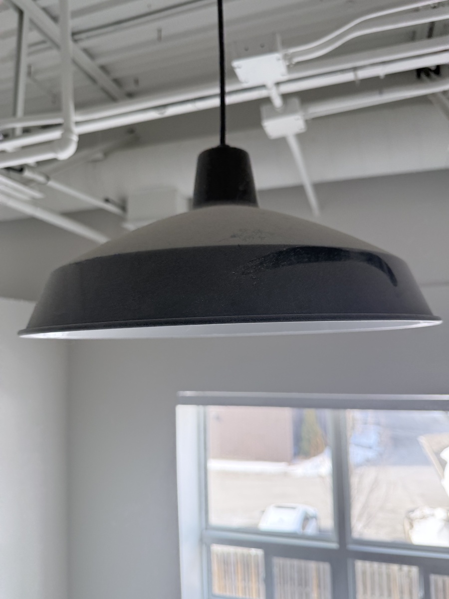 Dusty light fixture before Trydentt house cleaning service in London Ontario